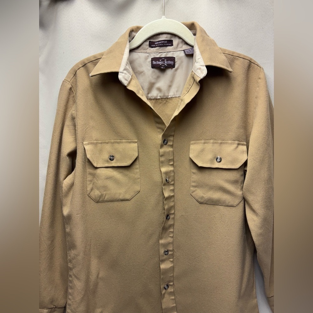 Northwest Territory Vintage Men’s Acrylic Knit Workwear Shirt Size Small